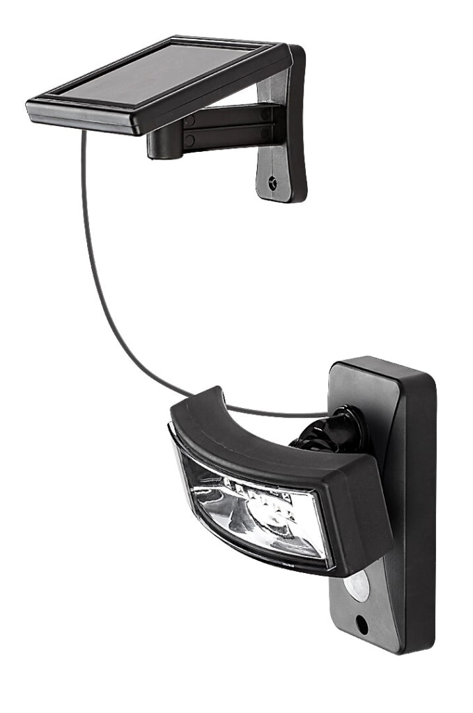 Applique solare LED 2,4W con sensore Valpovo nera Rabalux