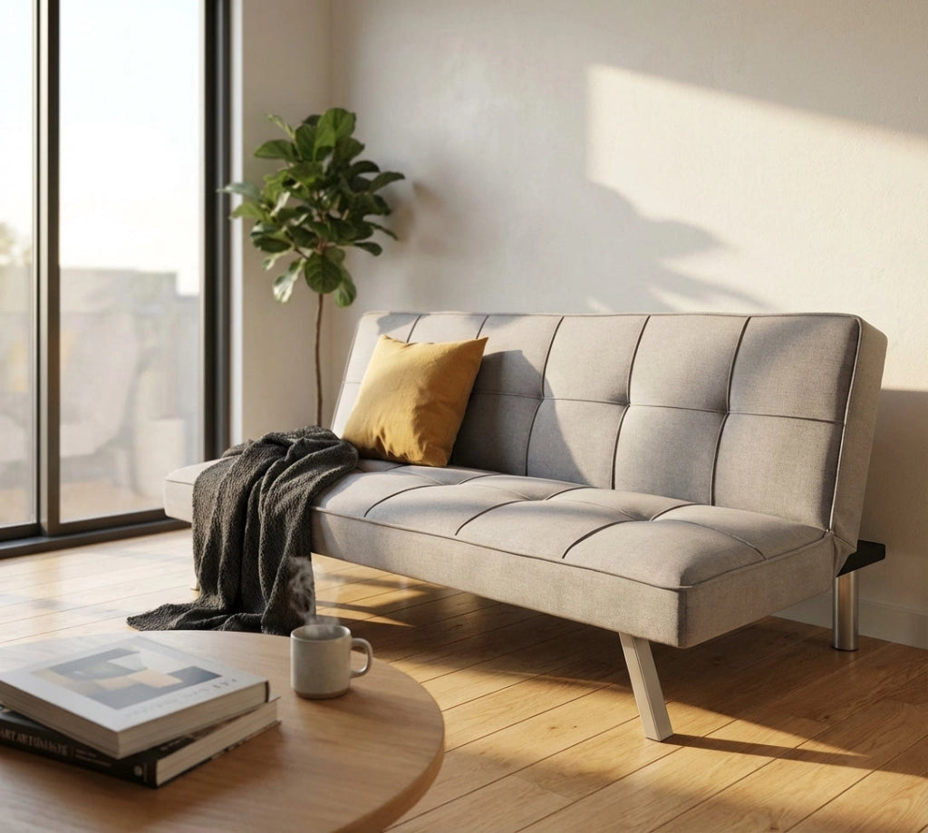 Divano Letto tre posti in Tessuto cm 178x80x71 - SEBA