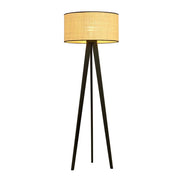 Piantana Moderno Drago Acciaio Nero Marrone 1 Luce E27 Ip20