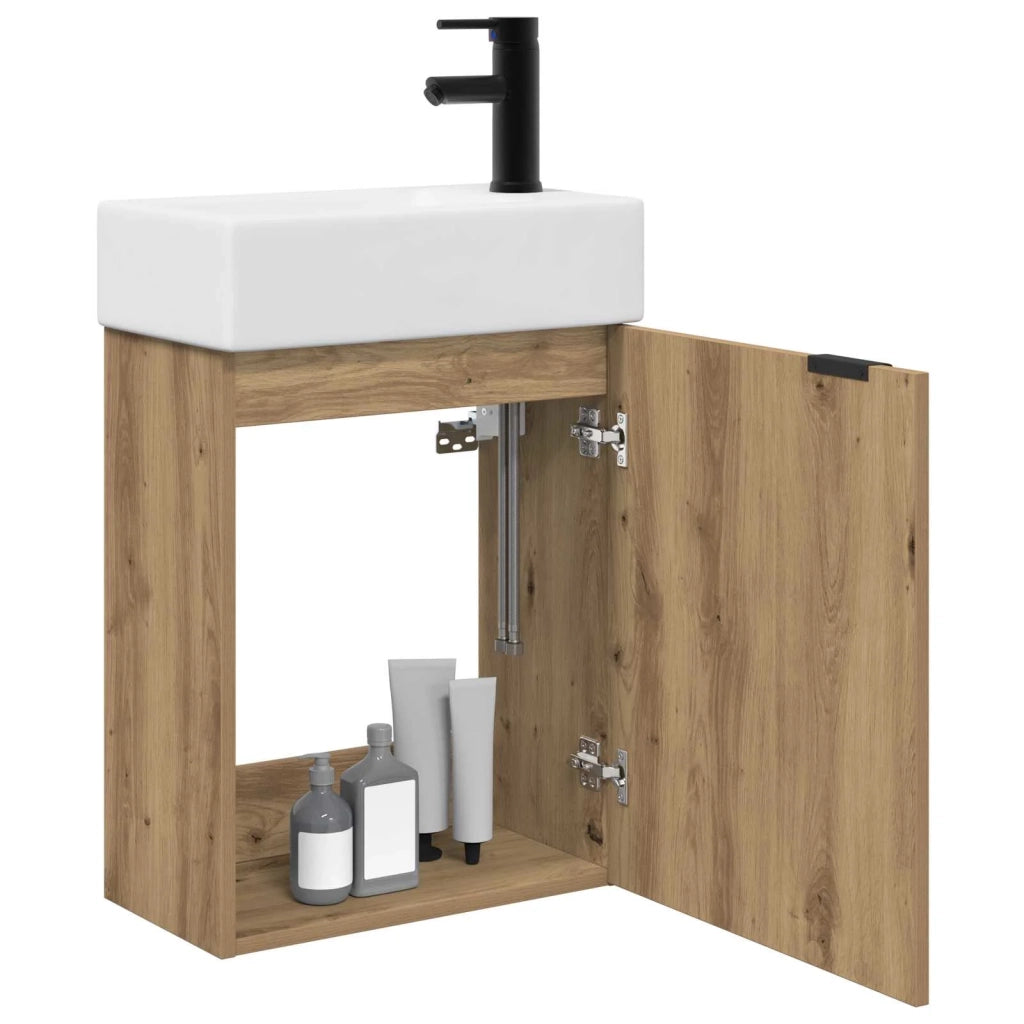 Mobile bagno con rubinetto Rovere Artigianale 889440
