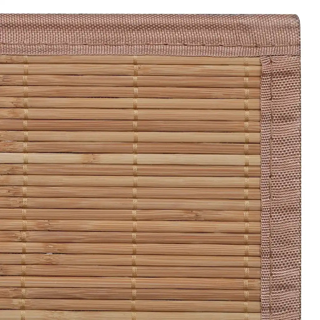 Tappeto del soggiorno | Tappeto Rettangolare in Bamb¨´ Marrone 120 x 180 cm