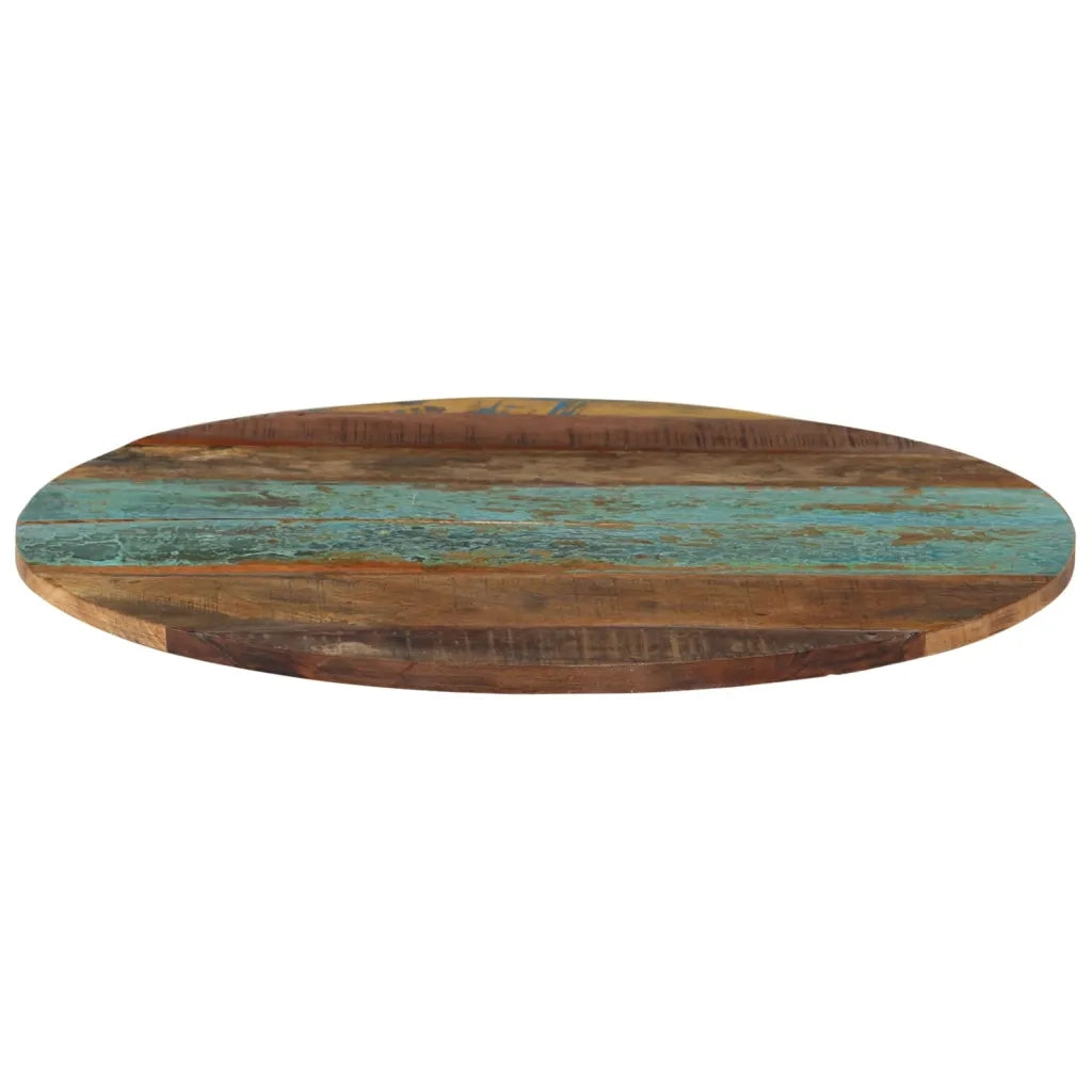Piano Tavolo | Superficie Tavolo | Piano Scrivania Rotondo 60 cm 15-16 mm in Legno di Recupero
