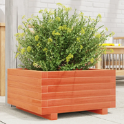 Fioriera Giardino Marrone Cera 50x50x26,5cm Legno Massello Pino 847295