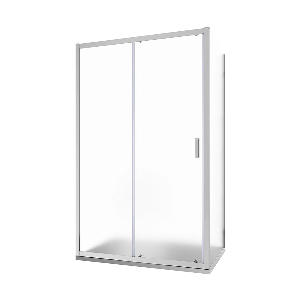 Box doccia 115x90 cm scorrevole vetro 6mm stampato profili cromati h185 | Tonga