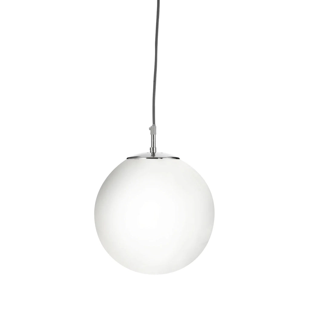 Sospensione Contemporanea Atomo Acciaio Argento 1 Luce E27