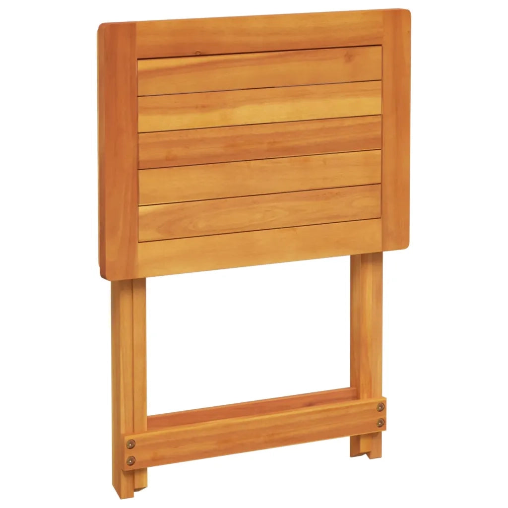Tavolo da Giardino Pieghevole 50x36x60 cm Legno Massello Acacia 364895