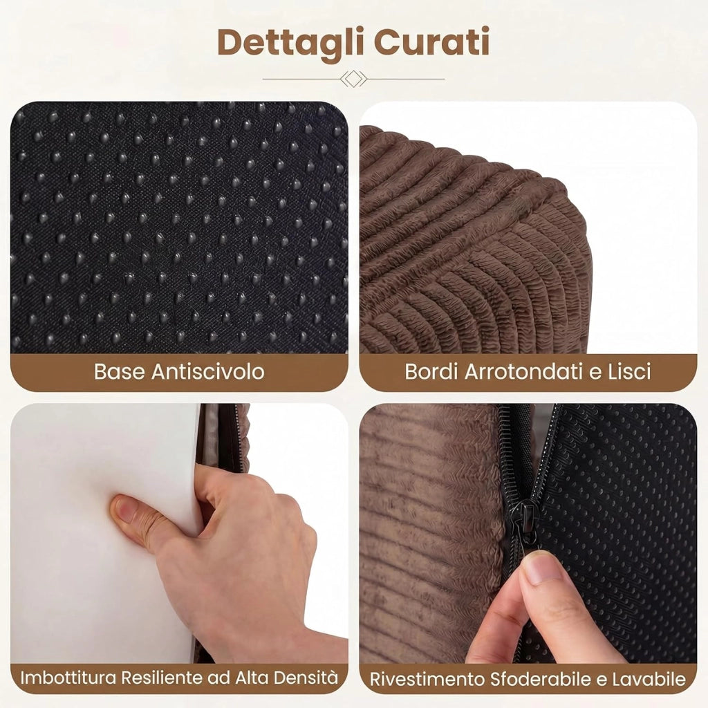 Divano Letto 3 Posti, Divano in Tessuto di Velluto Morbido con Comodi Braccioli, Rivestimento Sfoderabile e Lavabile, Base Antiscivolo, per Soggiorno, Camera da Letto, senza Installazione