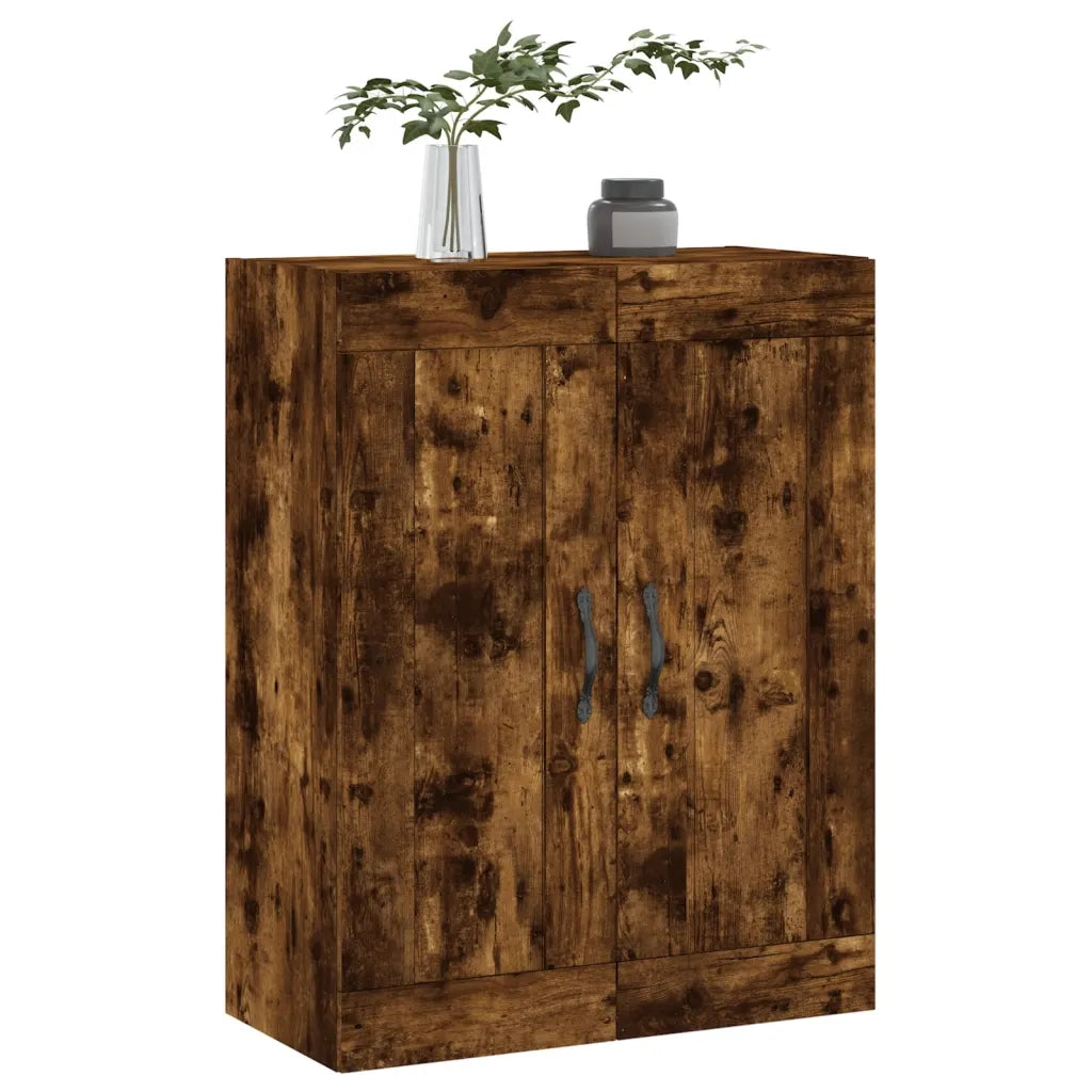 Mobile a Parete Rovere Fumo 69,5x34x90 cm in Legno Multistrato 830377