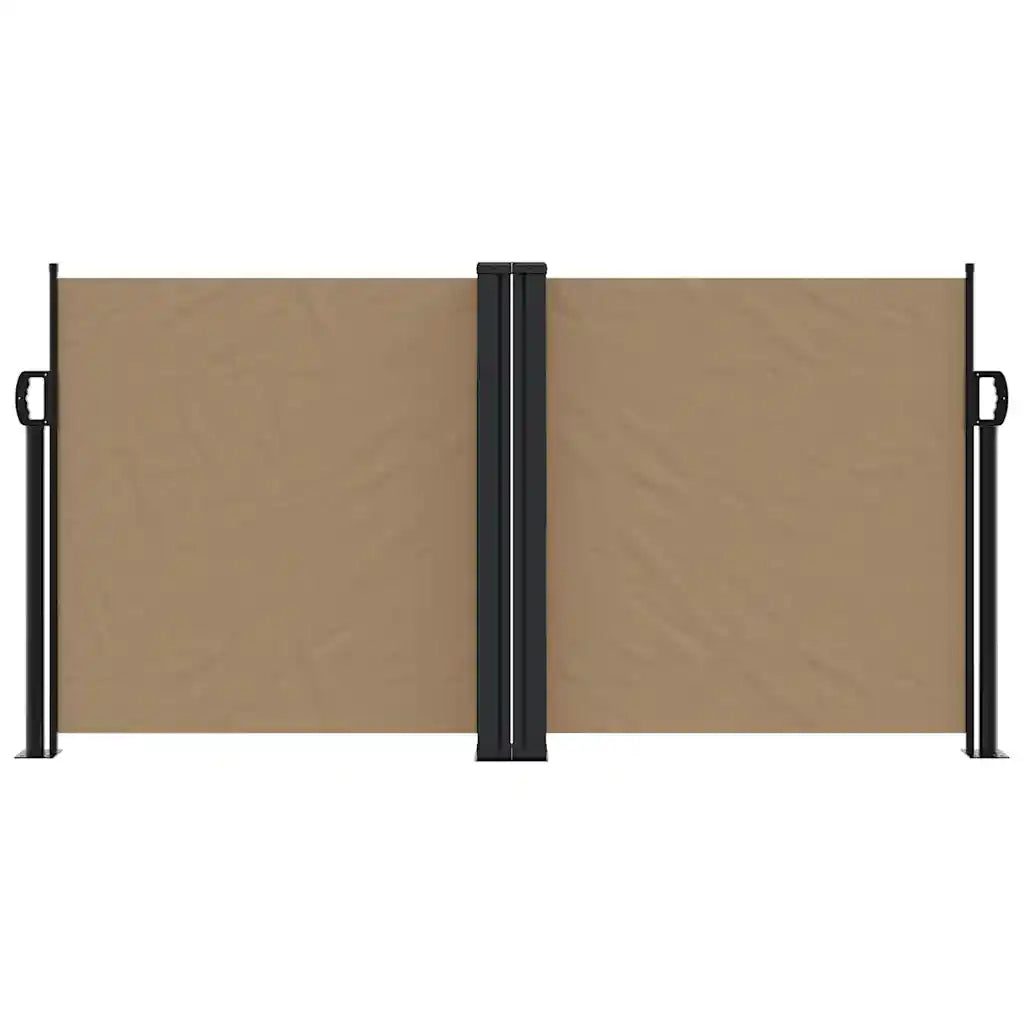 Tenda da Sole Laterale Retrattile Tortora 120x1200 cm 4004799
