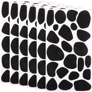 Stickermateriali in Velluto - Autoadesivi - Disegno di Mucca - Dalmatini - Decorazione Creativa - 6 Fogli - Tessuto Irregolare - Stickermateriali Decorativi