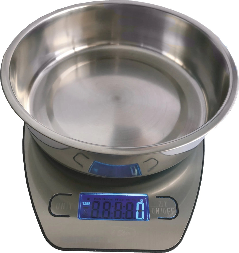 BILANCIA DIGITALE IDEAL STAR IN ACCIAIO INOX CapacitÃE 5 kg - IDEAL STAR