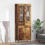 Credenza con cassetto 2 pcs Legno vecchio Legno multistrato