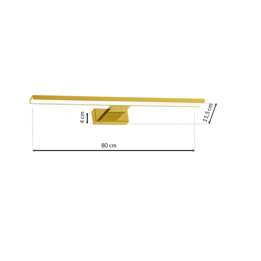 Applique LED Shine ML6338 15W oro/bianco IP44 Milagro