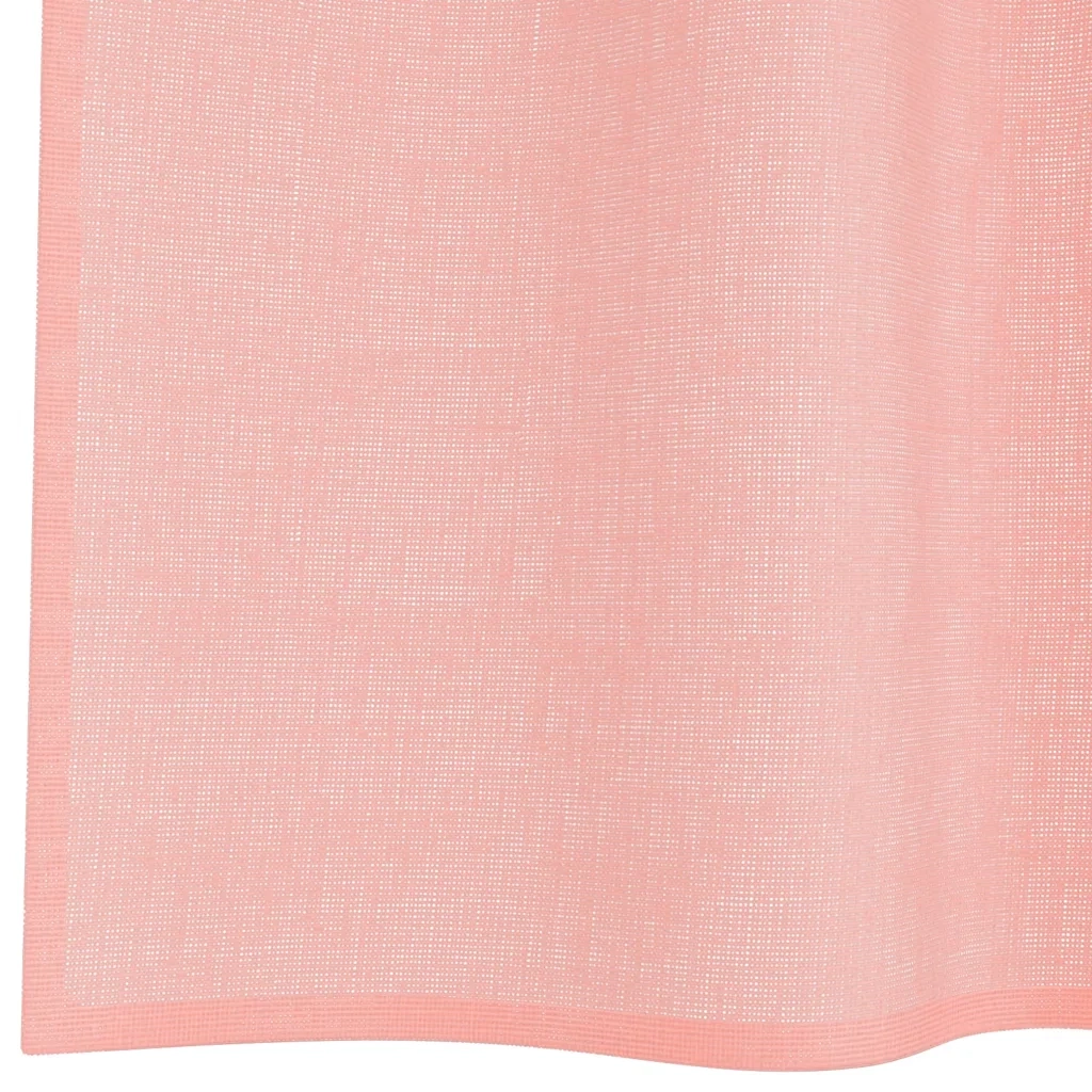 vidaXL Tende in Voile con Tasche per Aste 2 pz Rosa