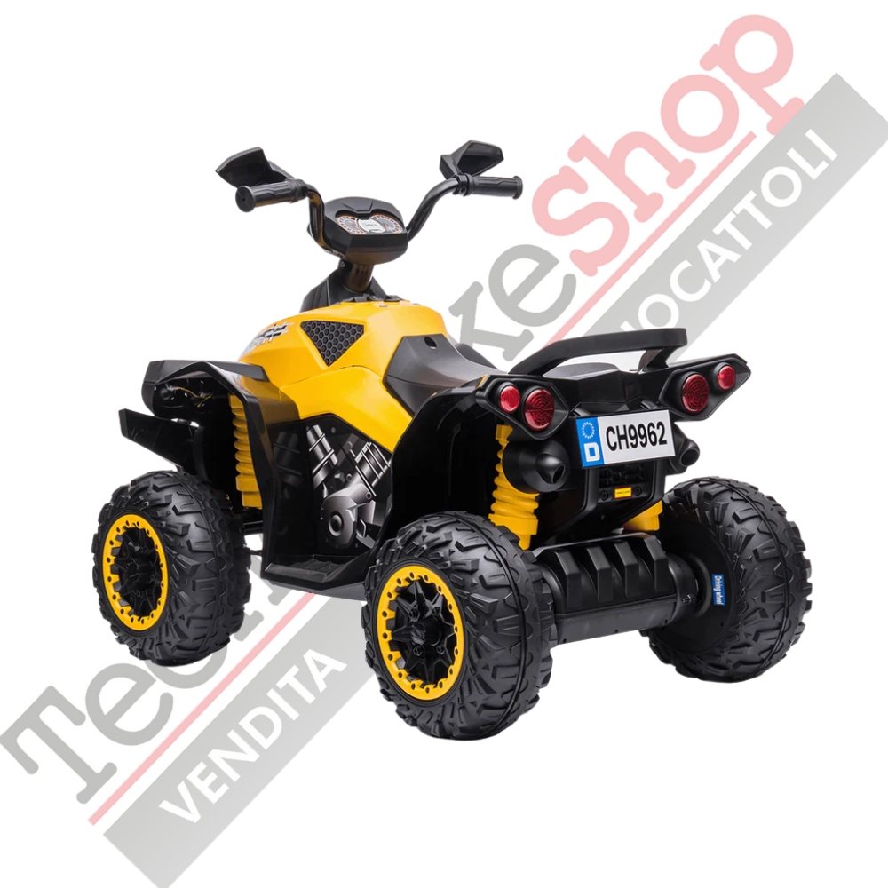 Quad Elettrico per Bambini Quad Medio Sport 12V-Giallo