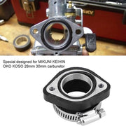Manifold di Inserzione in Gomma per Motocicletta - Adatto per 28mm 30mm - Nero - Alta Qualità Gomma - Duraturo e Resistente