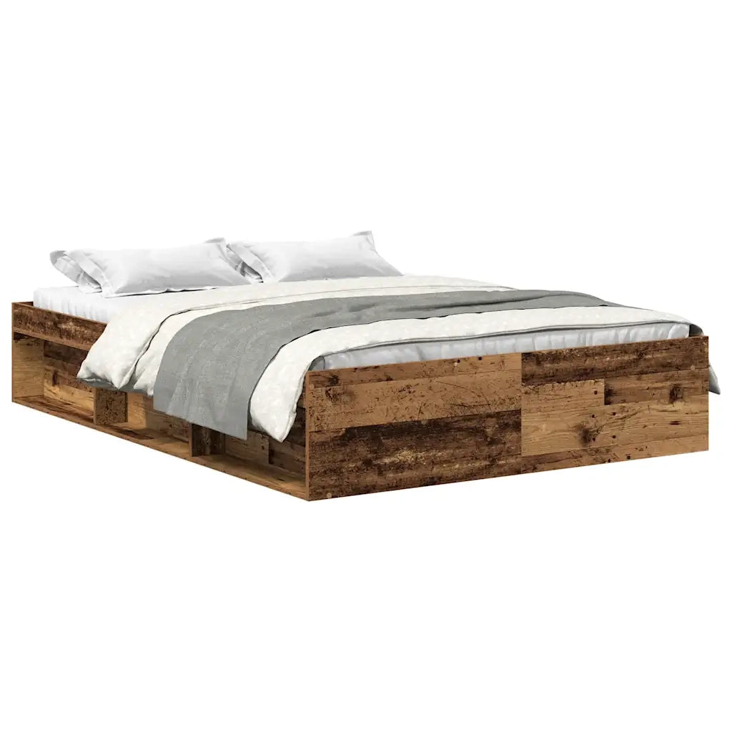 Giroletto senza Materasso Legno Antico 160x200 cm in Truciolato