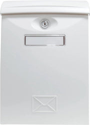 Postino per esterno modello 7 - design moderno e moderno - alta resistenza plastica - installazione semplice - privacy e sicurezza - bianco - plastica - resistente all'usura - duraturo