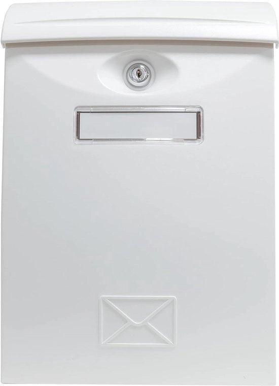 Postino per esterno modello 7 - design moderno e moderno - alta resistenza plastica - installazione semplice - privacy e sicurezza - bianco - plastica - resistente all'usura - duraturo
