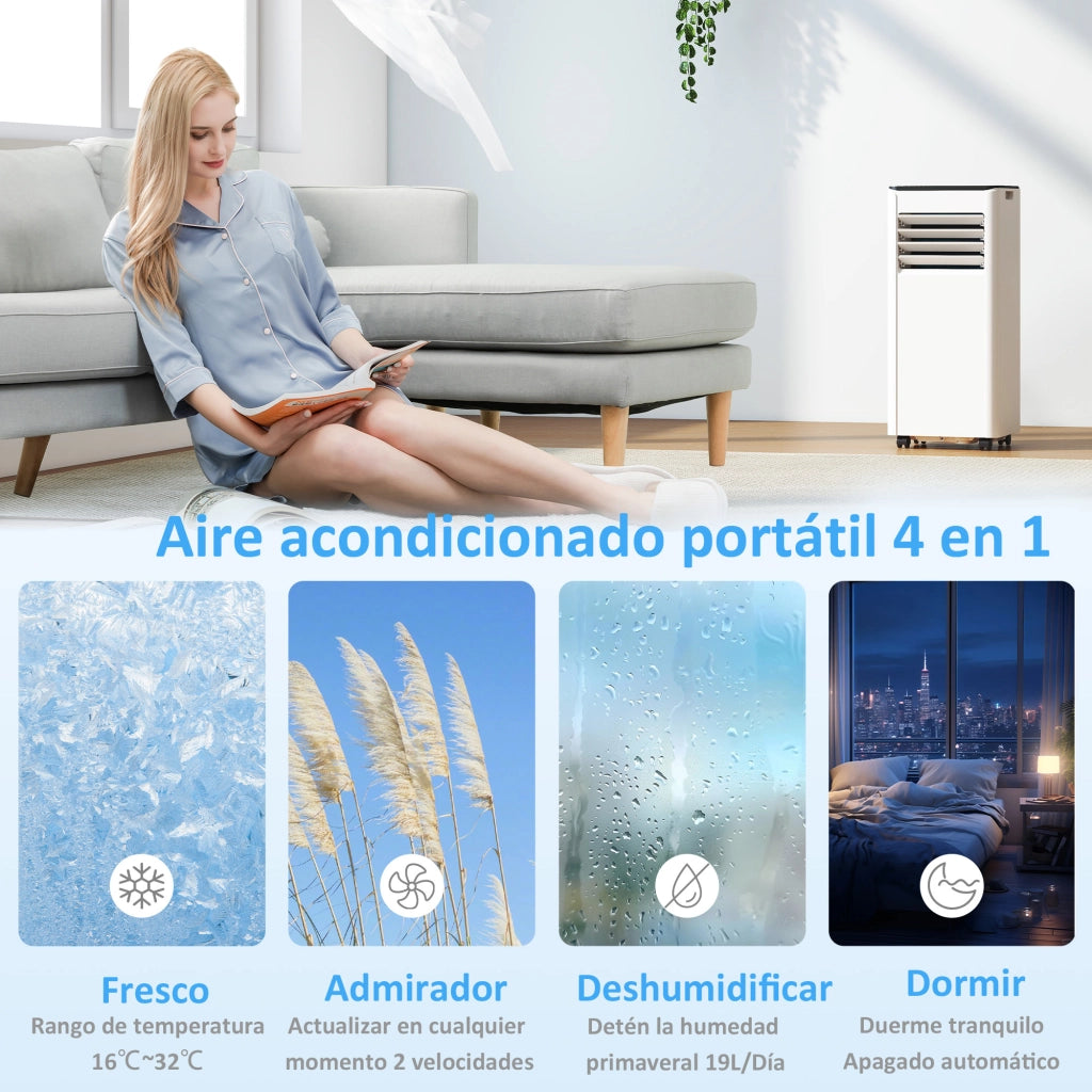 Condizionatore Portatile 7000 BTU ¨C zephmum ¨C Bianco