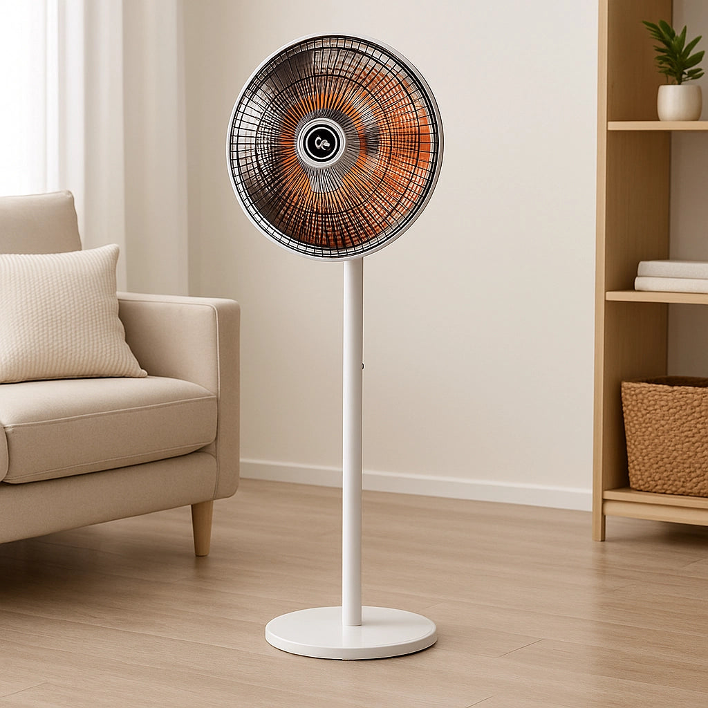 STUFA A PARABOLA IN FIBRA DI CARBONIO CON PIANTANA 1000W