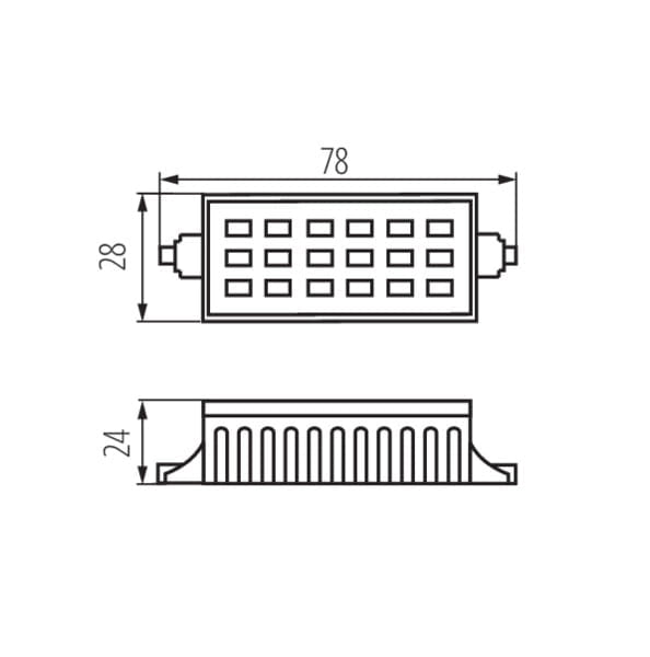 Lampadina LED R7s 6W 510lm 3000K calda Kanlux 15099
