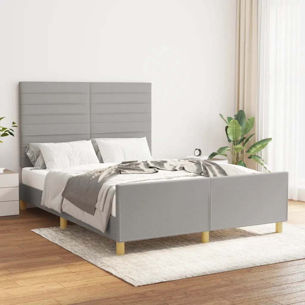 Giroletto senza Materasso Grigio Chiaro 140x200 cm Tessuto 3125138