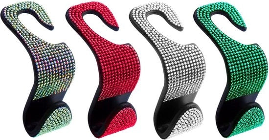 Sostegno di Testa per Sedile posteriore, Alloggiamento Universale per Sedile posteriore, Sostegno di Testa per Sedile posteriore in Acciaio Inox, Porta Bagagli per Sedile posteriore