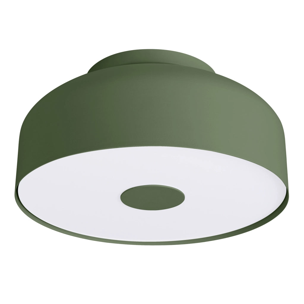 Lampada da soffitto OMIQ Crimson 4x15W E27 LED verde oliva moderna rotonda