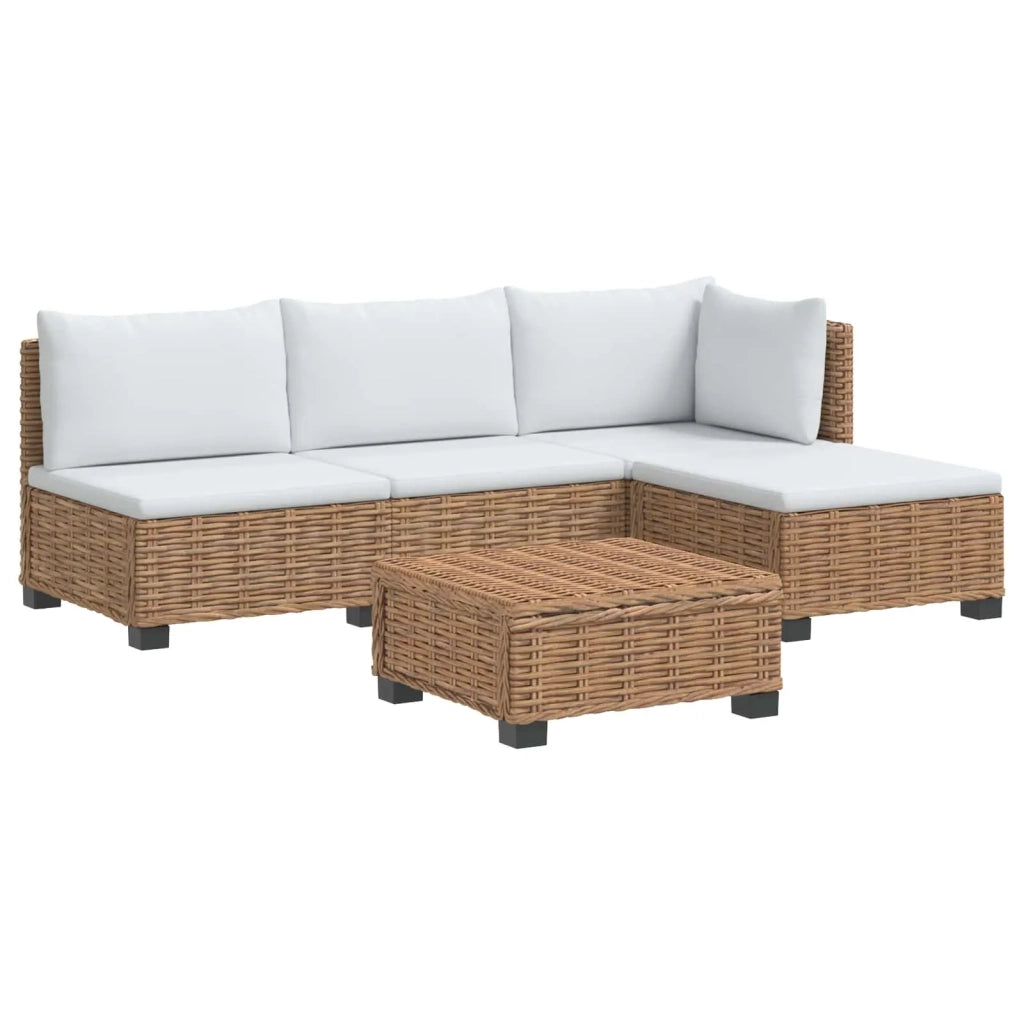5 pz Set Lounge in Rattan con Cuscini GENDT Rattan naturale 3429846
