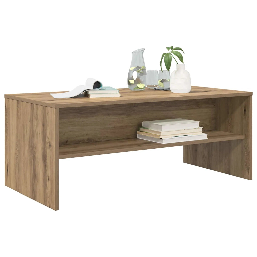 Tavolino da salotto Rovere artigianale 100 x 50 x 40 cm 8000291