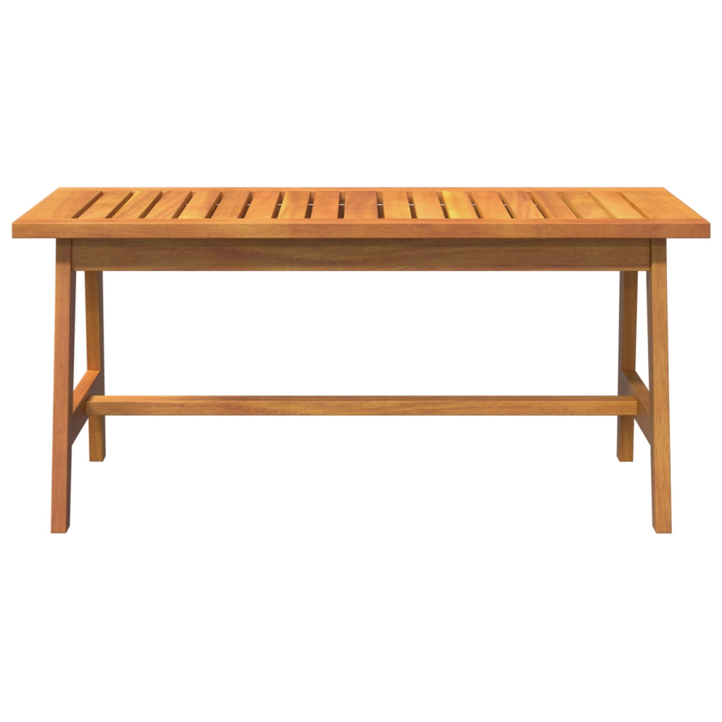 Tavolino da caffÃ¨  90x45x40 cm in legno massello di acacia