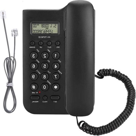 Telefono mobili e fissi con telefono desktop cavo - telefoni wireless analoghi - sistema doppio FSK/DTMF -telefono da muro con display chiamata.