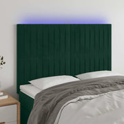 Testiera a LED Verde Scuro 144x5x118/128cm in Vellutocod mxl 73816