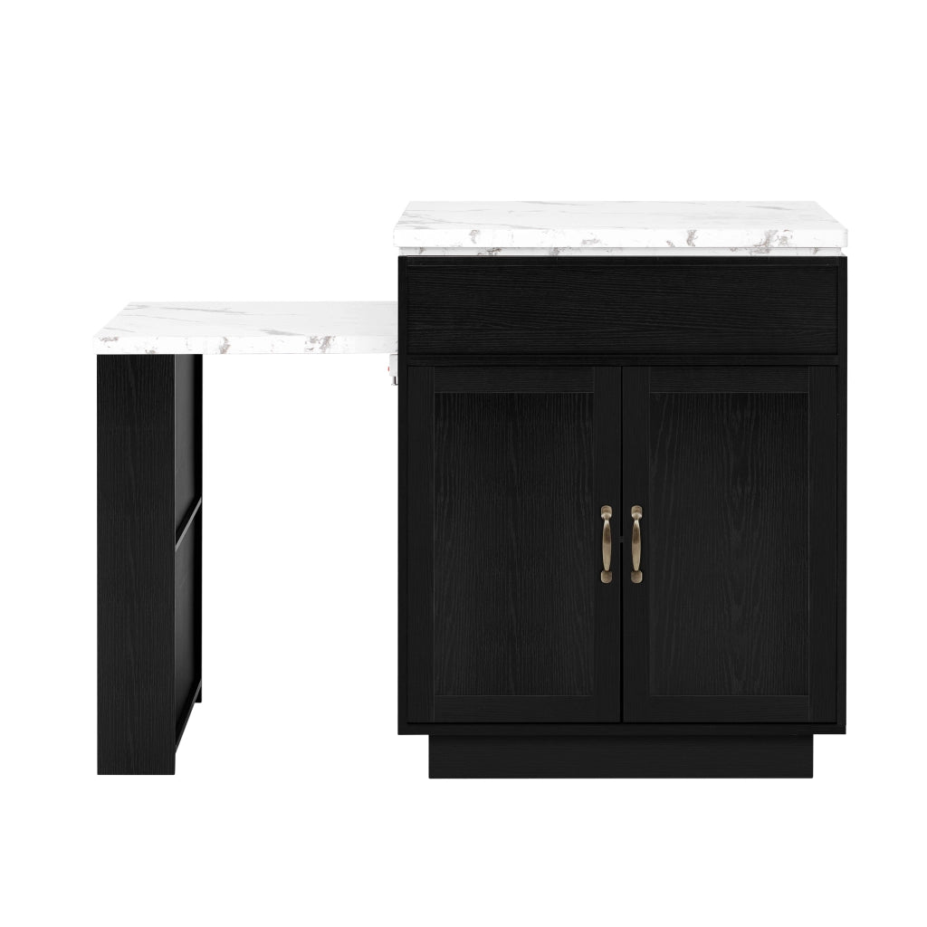 Tavolo da Pranzo Allungabile con LED e Prese ¨C Xylo ¨C Nero, Design Moderno