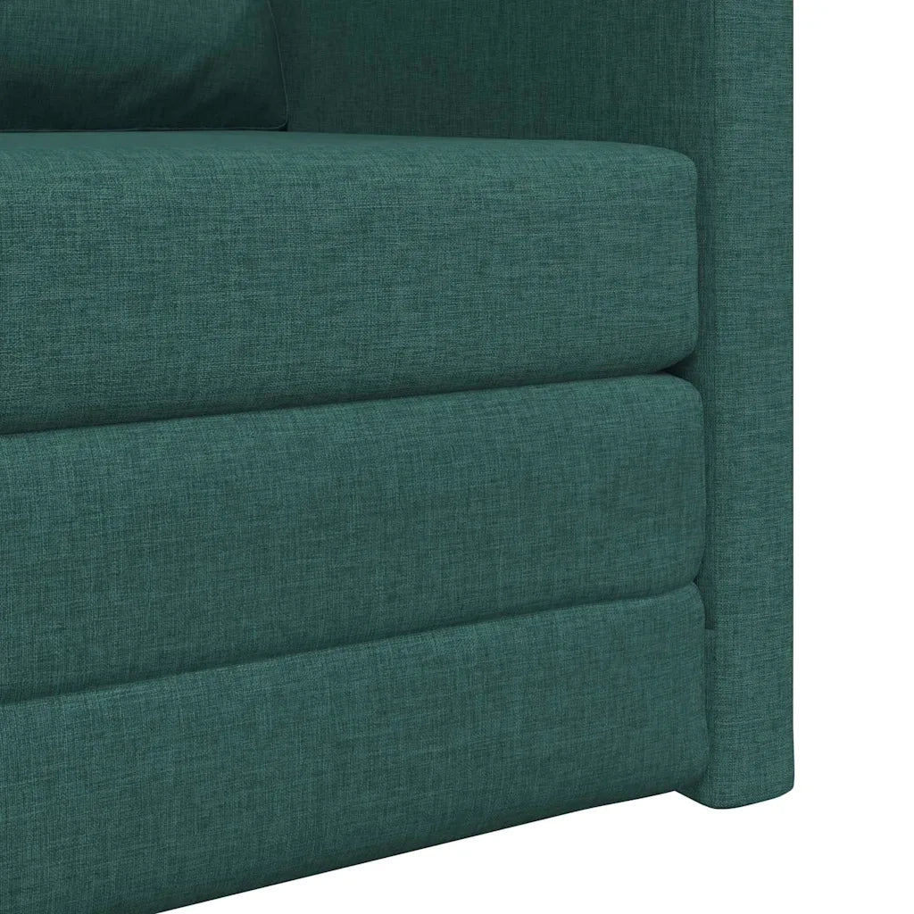 Divano letto-Sofa Letto-Daybed Verde Scuro 74 x 77 x 81 cm Tessuto