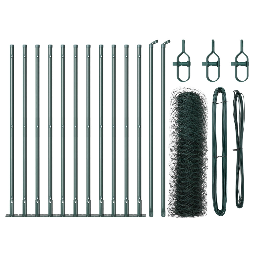 Recinzione Esagonale  Verde 0.4x25 m Acciaio