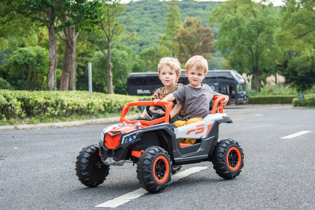 Auto elettrica per bambini ¨C Xylo ¨C 2 posti, telecomando, verde