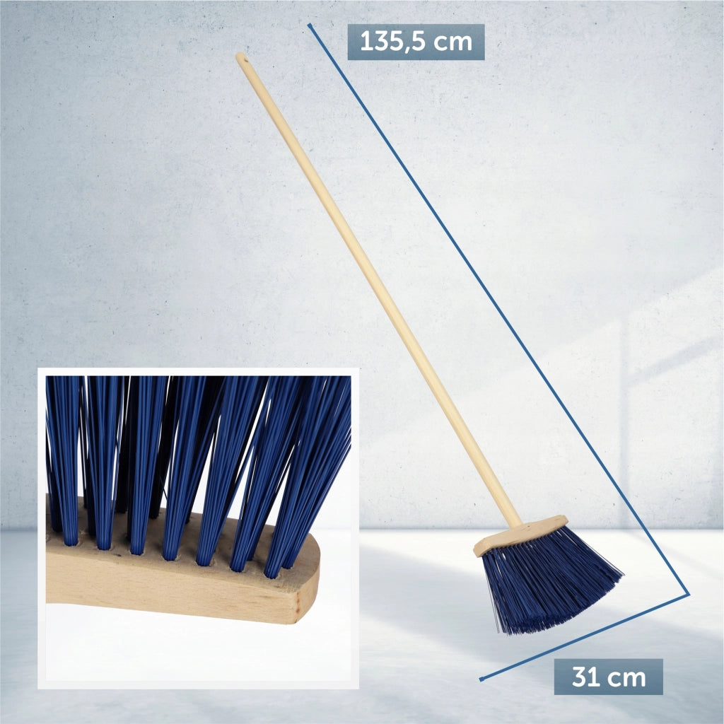 Scopa da strada KADAX con manico in legno, 25 cm