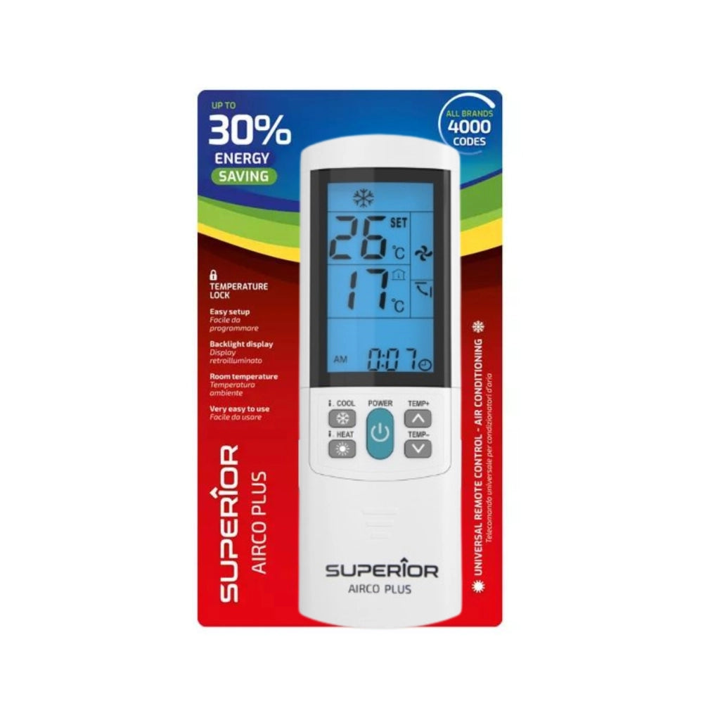 Superior Telecomando Universale Climatizzatori AirCo Plus illuminato