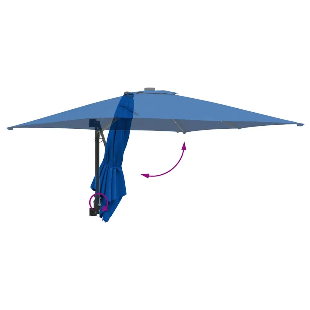 Ombrello | Parasol da giardino Azzurro 248,5 x 247,5 x 160 cm