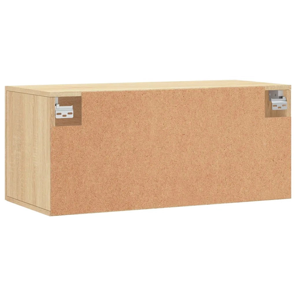Mobile a Parete Rovere Sonoma 80x36,5x35 cm Legno Multistrato 830063
