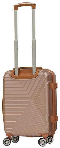 Set 3 Valigie Trolley Rigide in ABS 4 Ruote TSA Ravizzoni Calipso Golden Rose