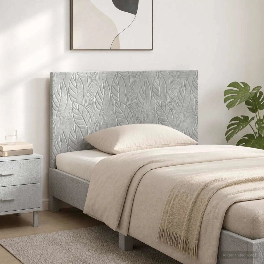 Testiera da Muro DELFT Grigio Cemento Legno ingegnerizzato 897198
