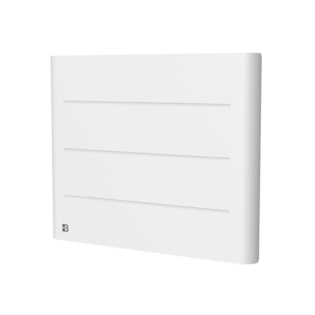 Radiatore elettrico fisso ad inerzia ceramica a secco 1000W TANIN orizzontale bianco