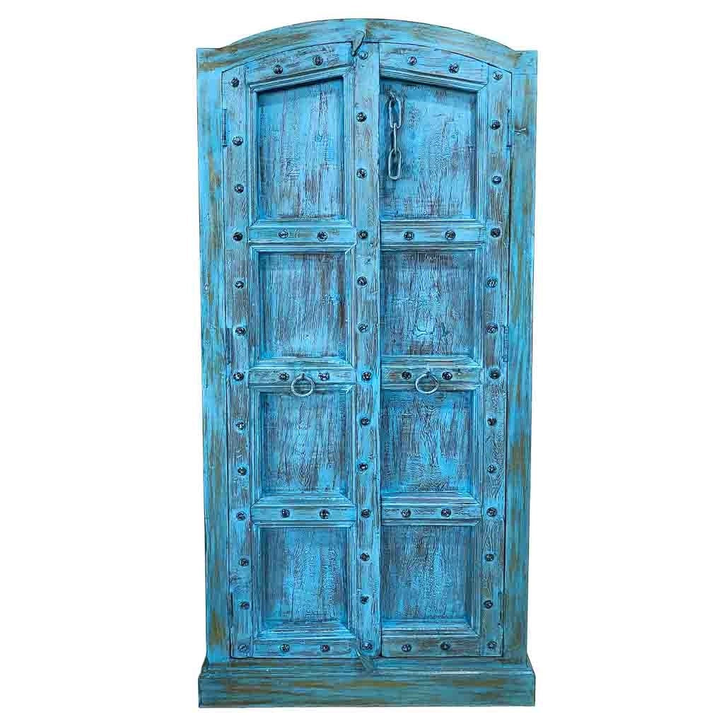 Armadio in legno fatto a mano 90-100x37x170-195h cm