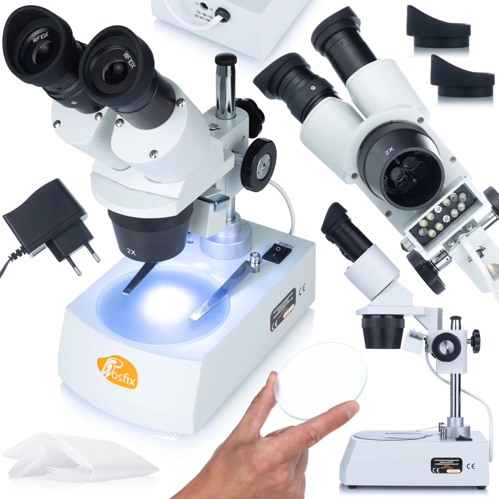 Mikroscopio Stereoscopico Binoculare Mars S MSMS-B-PZPD1 – Testa Rotante 360° | Zoom 10/20x Espandibile a 5/120x