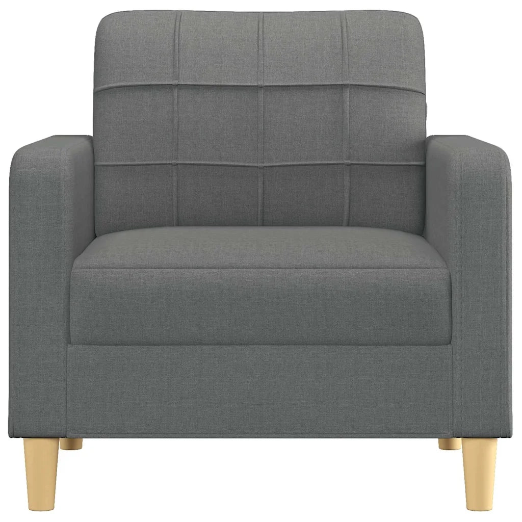 Poltrona | Sedia Relax Grigio Scuro 60 cm in Tessuto