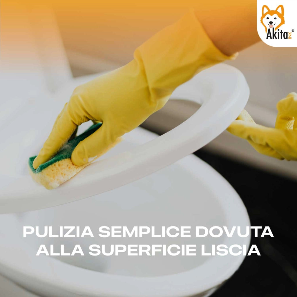 Akitaink Copriwater Soft Close Universale Bianco