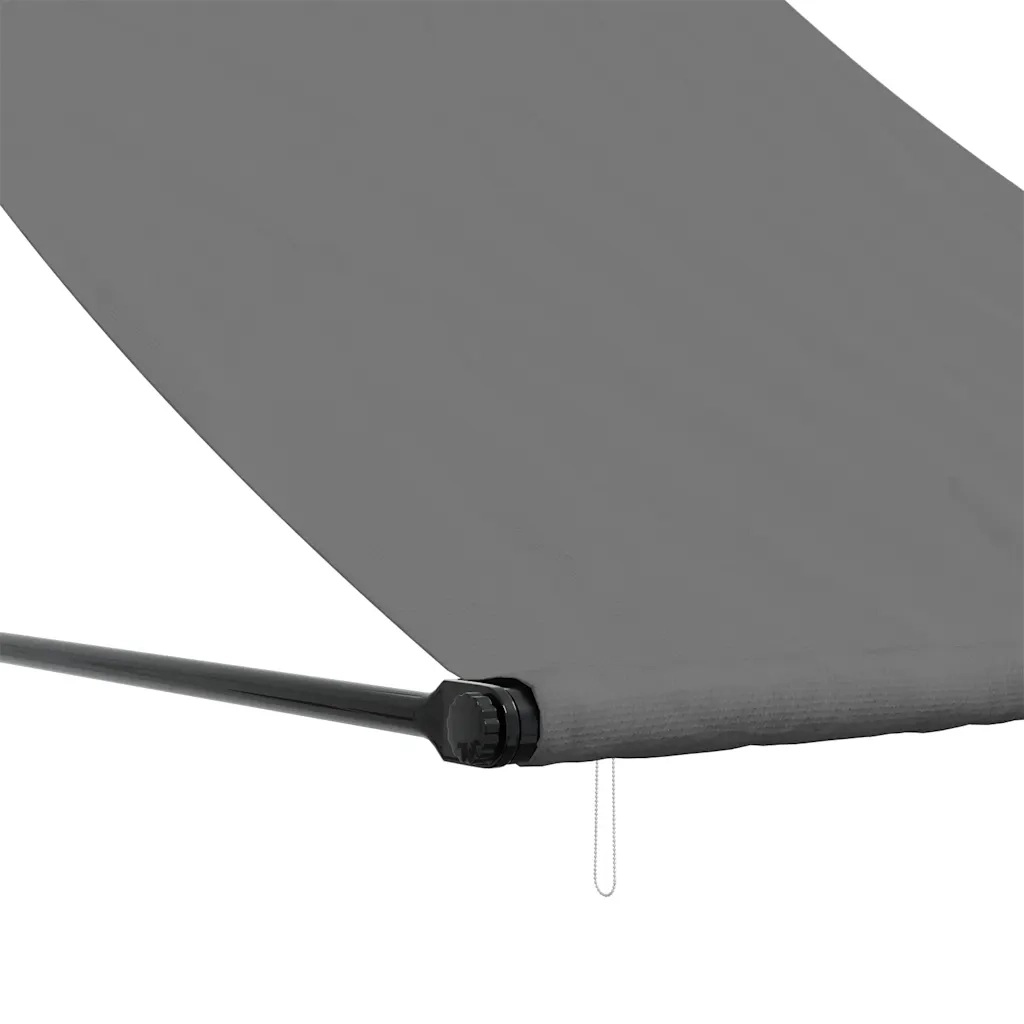 Tenda da Sole Retrattile-Tenda parasole per Patio Antracite 100x150 cm Tessuto e Acciaio